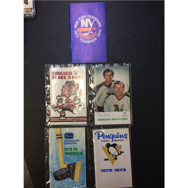 LOT OF VINTAGE NHL HOCKEY YEARBOOK/FACT BOOKS)