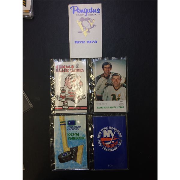 LOT OF VINTAGE NHL HOCKEY YEARBOOK/FACT BOOKS)