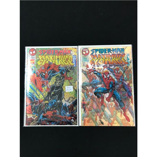 LOT OF 2 SPIDER-MAN MAXIMUM CLONAGE #1 (MARVEL COMICS)