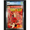 Image 1 : THE INVINCIBLE IRON MAN #13  CGC GRADED 4.5  MARVEL COMICS