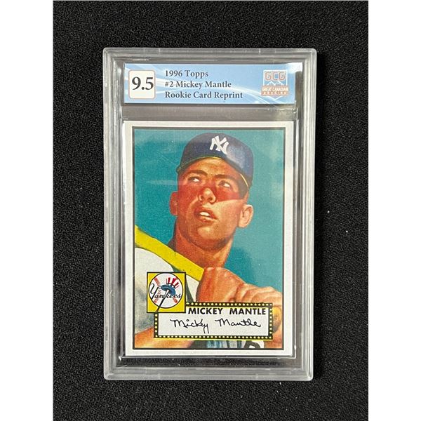 1996 TOPPS MICKEY MANTLE NO.2 (GCG 9.5)