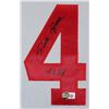 Image 2 : PETE ROSE SIGNED CINCINATTI REDS MAJESTIC BASEBALL JERSEY (BECKETT COA)