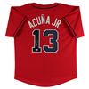 Image 1 : RONALD ACUNA JR. SIGNED ATLANTA BRAVES BASEBALL JERSEY (JSA COA)