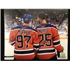 Image 1 : CONNOR MCDAVID AND DARNELL NURSE SIGNED EDMONTON OILERS 8 X 10 (GCG HOLO)