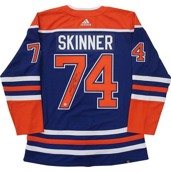 STUART SKINNER SIGNED EDMONTON OILERS ADIDAS PRO JERSEY (FROZEN POND COA)