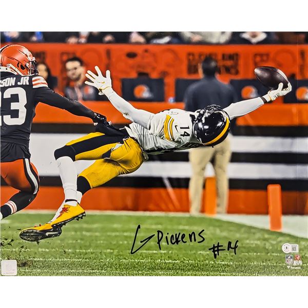 GEORGE PICKENS SIGNED THE CATCH 8 X 10 (BECKETT COA)