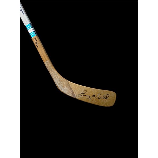 LANNY MCDONALD SIGNED HOCKEY STICK (333/350)