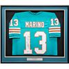 Image 1 : DAN MARINO SIGNED AND CUSTOM FRAMED MIAMI DOLPHINS JERSEY (BECKETT COA)