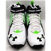 Image 3 : RUSSELL WILSON SIGNED UNDER ARMOUR FOOTBALL CLEATS (BECKETT COA)