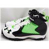 Image 4 : RUSSELL WILSON SIGNED UNDER ARMOUR FOOTBALL CLEATS (BECKETT COA)