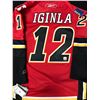 Image 1 : JEROME IGINLA SIGNED CALGARY FLAMES REEBOK PRO JERSEY (GCG HOLO)