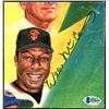 Image 1 : WILLIE MCCOVEY SIGNED INDEX CUT (BECKETT COA)