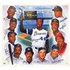 Image 1 : 500 HOME RUN CLUB MULTI SIGNED PORTRAIT 10 SIGNATURES (BECKETT COA)