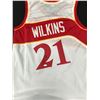 Image 1 : DOMINIQUE WILKINS SIGNED ATLANTA HAWKS BASKETBALL JERSEY (JSA COA)