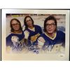 Image 1 : SLAP SHOT THE HANSON BROTHERS  SIGNED 8X10 (JSA COA)