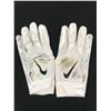 Image 1 : KENYAN DRAKE DUAL SIGNED GAME USED FOOTBALL GLOVES (PHOTO MATCHED CARDINALS COA)