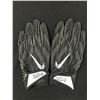BUDDA BAKER DUAL SIGNED GAME USED FOOTBALL GLOVES (PHOTO MATCHED CARDINALS COA)