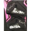 Image 2 : PATRICK PETERSON DUAL SIGNED GAME USED FOOTBALL GLOVES (PHOTO MATCHED CARDINALS COA)