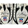 Image 2 : TIM HIGHTOWER DUAL SIGNED GAME USED FOOTBALL GLOVES (PHOTO MATCHED CARDINALS COA)