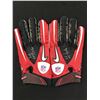 Image 1 : MICHAEL FLOYD DUAL SIGNED GAME USED FOOTBALL GLOVES (PHOTO MATCHED CARDINALS COA)