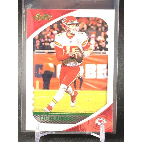 PATRICK MAHOMES 2020 PANINI ABSOLUTE 'GREEN'