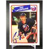 Image 1 : PAT LAFONTAINE AUTOGRAPHED NHL HOCKEY CARD