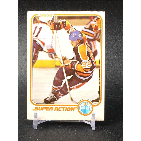 WAYNE GRETZKY 1981 OPC NO. 125 SUPER ACTION