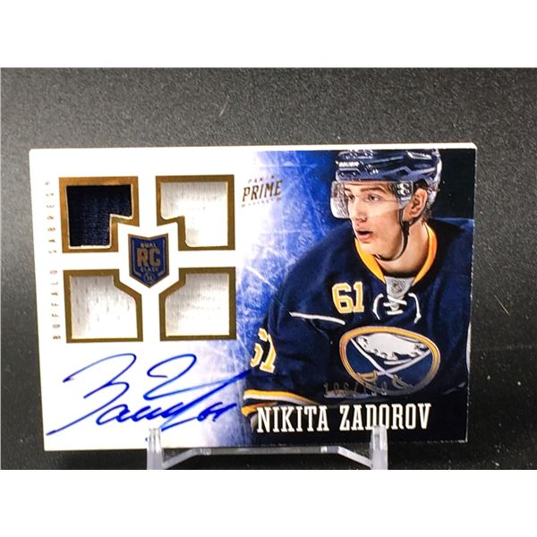 HARD SIGNED NHL HOOKEY CARD ROOKIE PATCH NIKITA ZADOROV