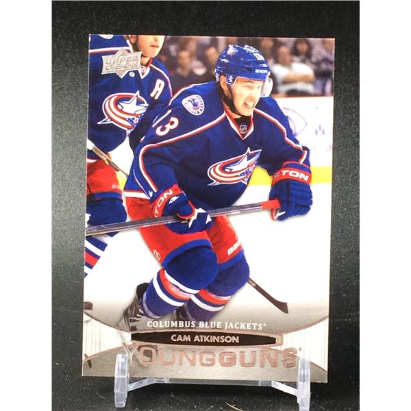 UPPER DECK YOUNG GUNS ROOKIE CARD CAM ATKINSON BLUE JACKETS