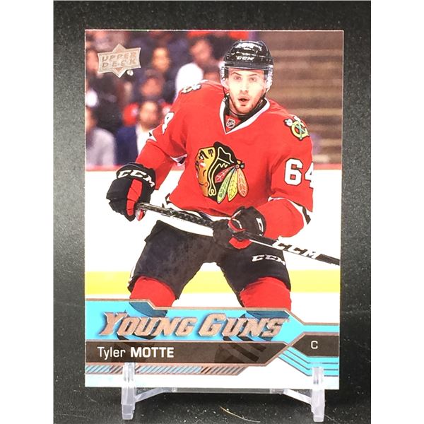 UPPER DECK YOUNG GUNS ROOKIE CARD TYLER MOTTE BLACKHAWKS