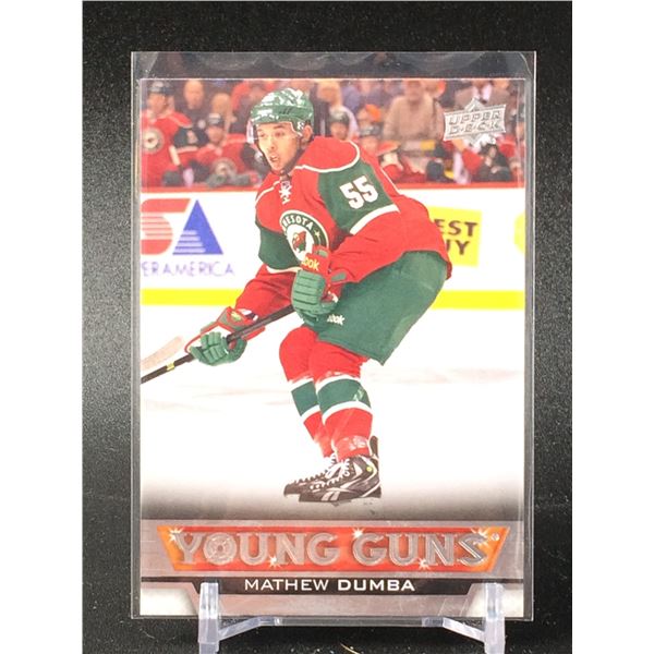 UPPER DECK YOUNG GUNS ROOKIE CARD MATHEW DUMBA WILD