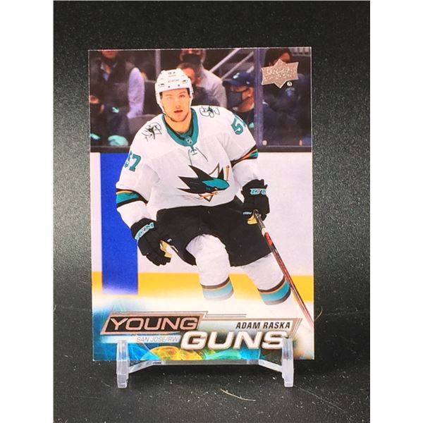 UPPER DECK YOUNG GUNS ROOKIE CARD ADAM RASKA SHARKS