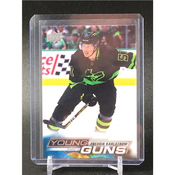 UPPER DECK YOUNG GUNS ROOKIE CARD FREDRIK KARLSTROM STARS