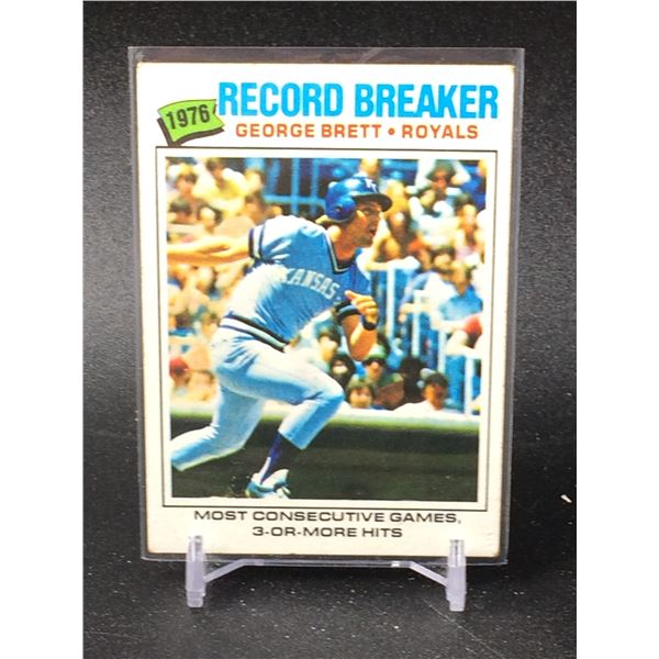 1977 TOPPS GEORGE BRETT RECORD BREAKER