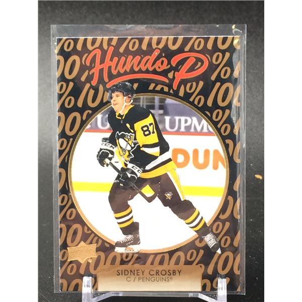 2021 UD HUNDO P INSERT CARD SIDNEY CROSBY