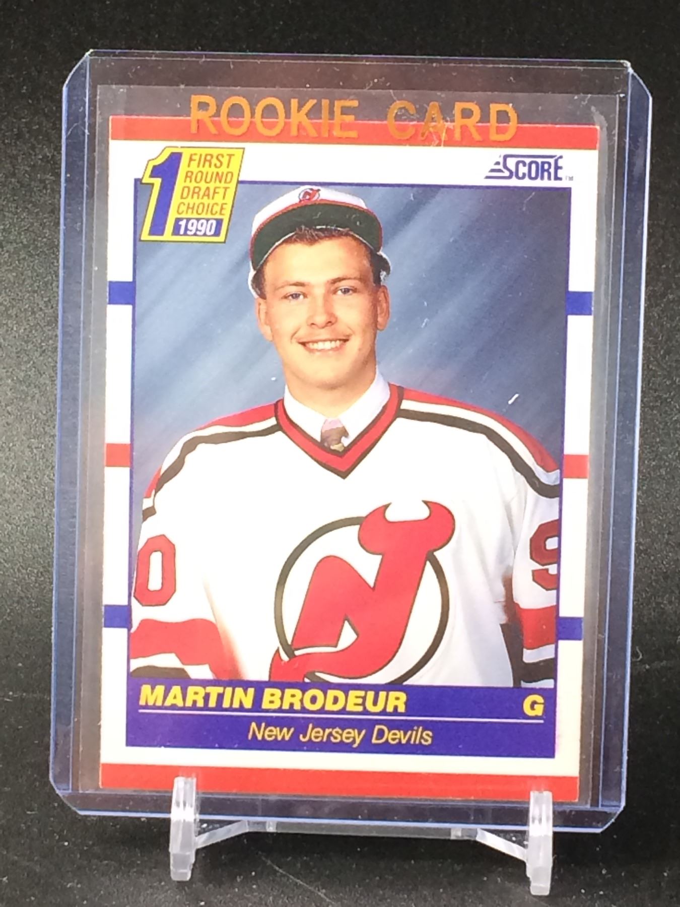 NHL ROOKIE CARD SCORE MARTIN BRODEUR