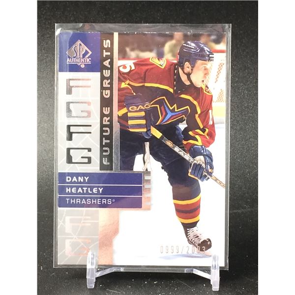  SP AUTHENTIC DANY HEATLEY NHL ROOKIE CARD