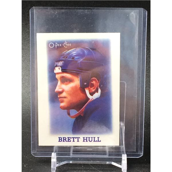 1988 O-PEE-CHEE NO. 16 BRETT HULL ROOKIE CARD