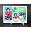 Image 1 : VINTAGE GUY LAFLEUR 1976 TOPPS NO. 1 GOALS LEADERS