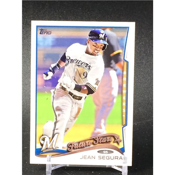 2014 TOPPS FUTURE STARS JEAN SEGURA BREWERS ROOKIE CARD