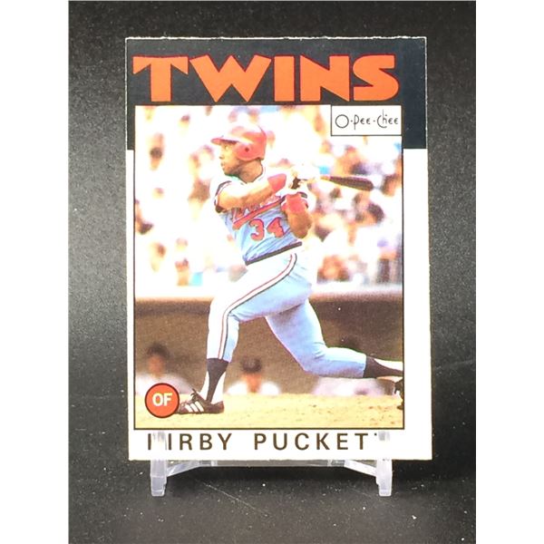 1986 OPC NO. 329 KIRBY PUCKETT SECOND YEAR