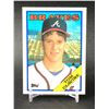 Image 1 : 1988 TOPPS TOM GLAVINE BRAVES ROOKIE CARD