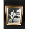 Image 1 : ORIGINAL VINTAGE FRAMED BASEBALL TY COBB PHOTO