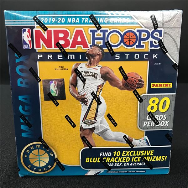 2019-20 NBA HOOPS PANINI BOX SEALED PREMIUM STOCK 80 CARDS