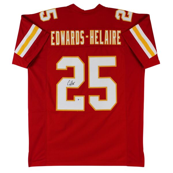 CLYDE EDWARDS HELAIRE SIGNED CHIEFS JERSEY (BECKETT COA)