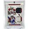 Image 1 : 2018 PANINI NATIONAL TREASURES JOHNSON/FITZGERALD SIGNED DUAL PATCH NO. CM-1 12/99