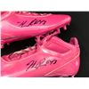 Image 2 : HASSAN REDDICK DUAL SIGNED GAME USED CANCER CLEATS PHOTO MATCHED