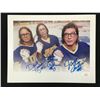 Image 1 : SLAPSHOT MOVIE THE HANSON BROTHERS TRIPLE SIGNED 8 X 10 (JSA COA)