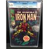 Image 1 : MARVEL COMICS IRON MAN NO.1 CGC GRADED 5.5