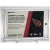 Image 2 : SIGNED 2012 TOPPS LARRY FITZGERALD NO. NCP-LF PATCH